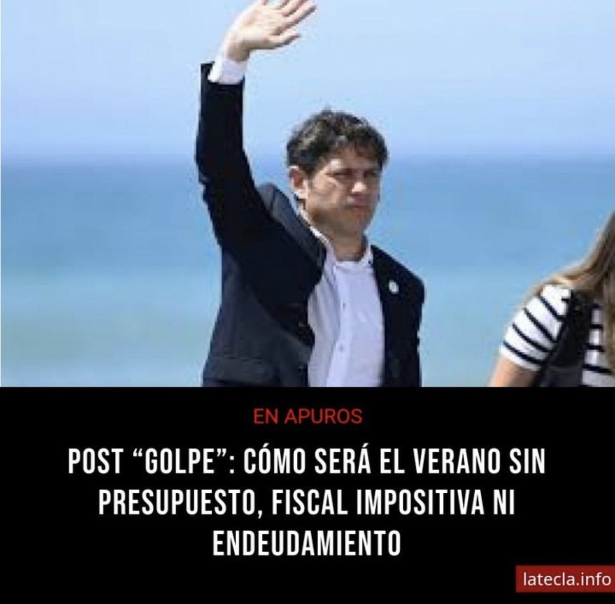 De que golpe hablas ?
El único golpe es el que te va a dar tu jefa <a href="/CFKArgentina/">Cristina Kirchner</a>. 
<a href="/Kicillofok/">Axel Kicillof</a> es un gastador compulsivo en boludeces en lugar de priorizar un sistema de salud pública eficiente, (la autarquía de IOMA), educación de calidad y seguridad para los bonaerenses;
Por