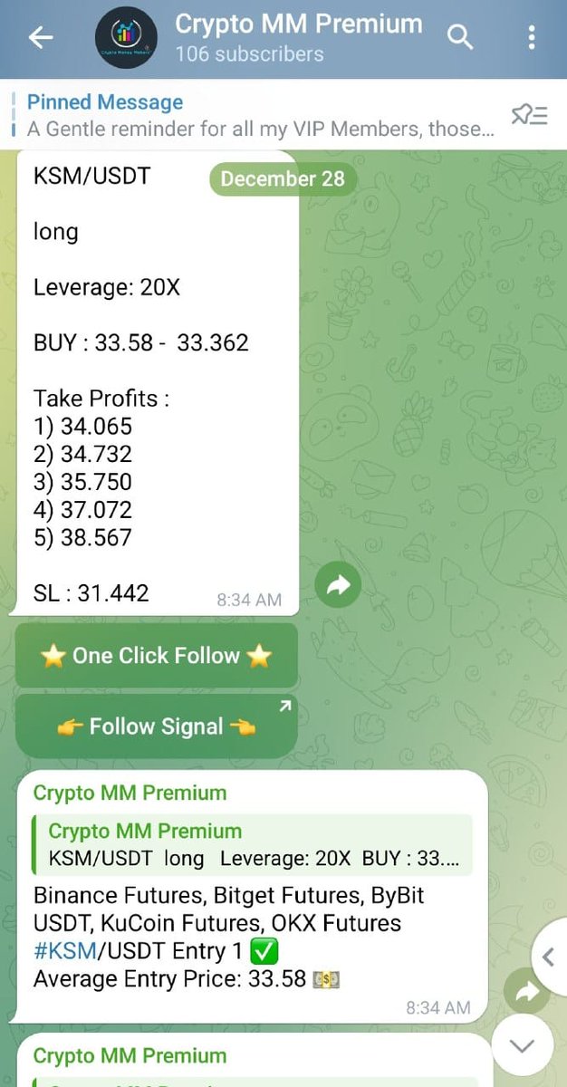 TheRightCrypto2's tweet image. Just Look at yesterday&apos;s Massive Profits of 80%🤑of Profits in a Single call only in our VIP Membership👑 

We&apos;re making everyday nice profits in our VIP Membership 

Come over &amp;amp; make your 2025 Big one with us for💥
Joining link telegram.me/Cryptomoneymak…  #Bitcoin  #Cryptotrading