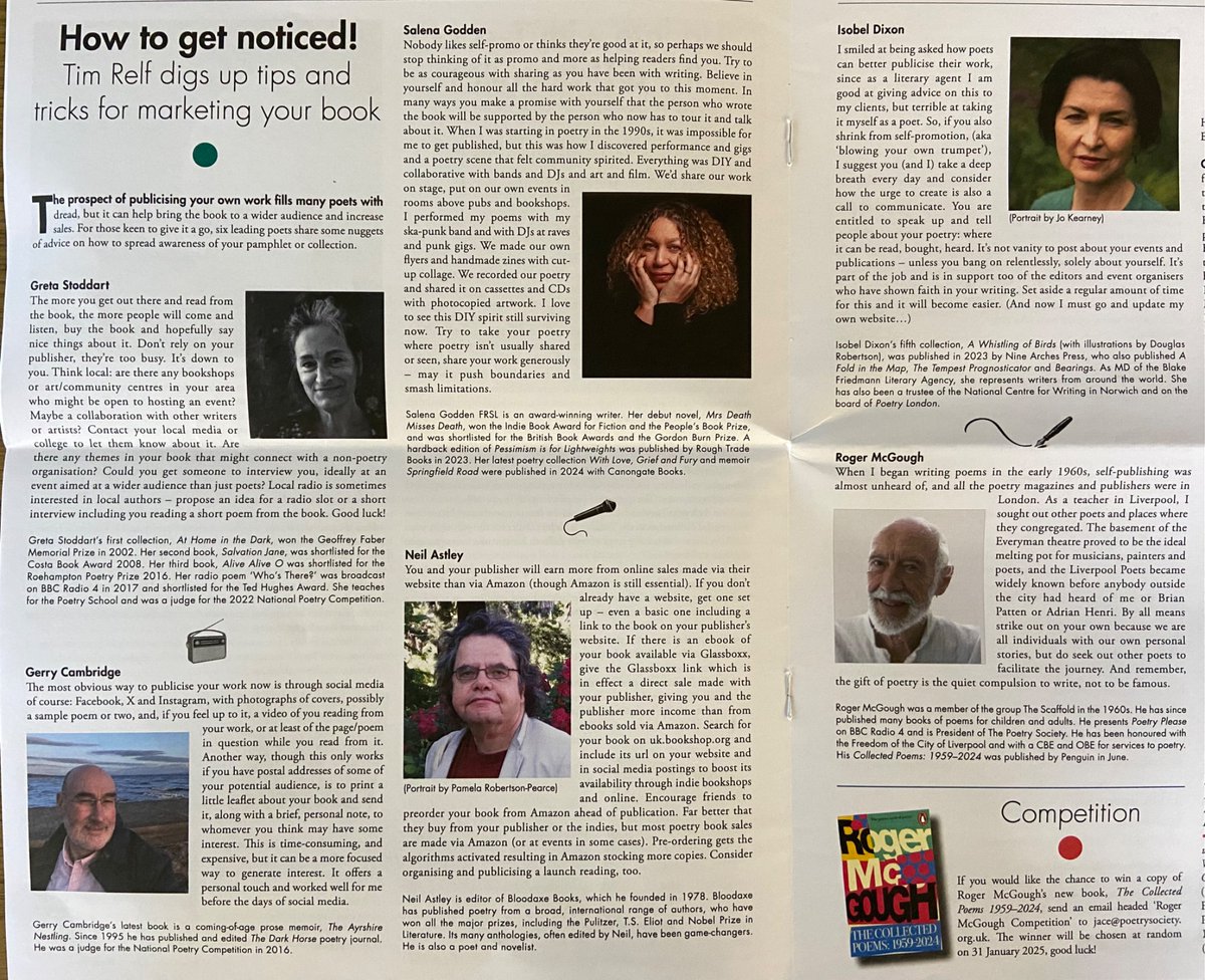 timrelf (@timrelf) on Twitter photo Thanks to the brilliant poets who shared advice for this Poetry News piece <a href="/isobeldixon/">Isobel Dixon</a> Gerry Cambridge of <a href="/thedarkhorsemag/">The Dark Horse</a>
Neil Astley of @bloodaxebooks @gretastoddart @mcgoughroger
@salenagodden <a href="/PoetrySociety/">The Poetry Society</a> @janerace Thanks to the brilliant poets who shared advice for this Poetry News piece <a href="/isobeldixon/">Isobel Dixon</a> Gerry Cambridge of <a href="/thedarkhorsemag/">The Dark Horse</a>
Neil Astley of @bloodaxebooks @gretastoddart @mcgoughroger
@salenagodden <a href="/PoetrySociety/">The Poetry Society</a> @janerace