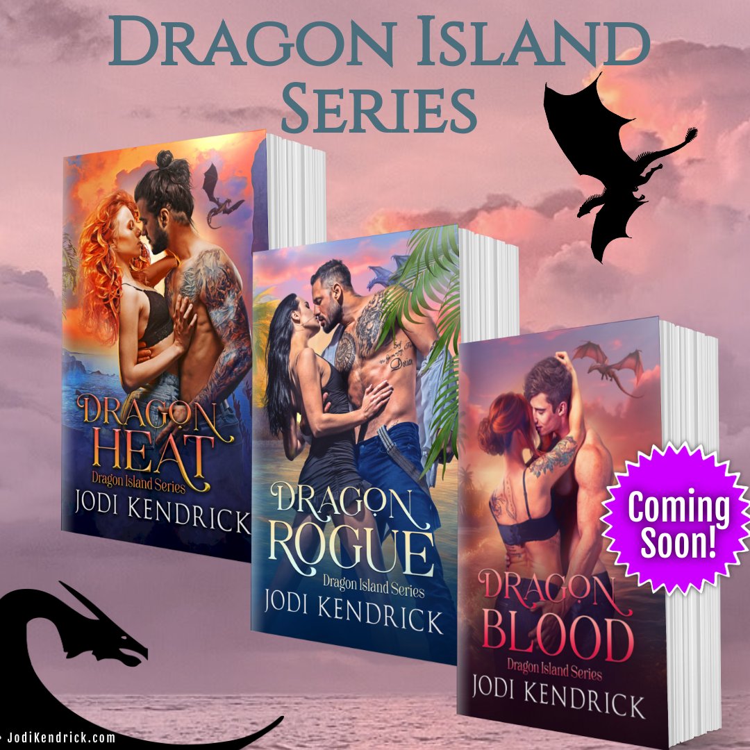 Battle of the Dragon sexes?
~ Dragon Heat
~ Dragon Rogue
~ Dragon Blood

jodikendrick.com/series/dragon-…

#DragonIsland #dragonshifter #dragonshifterromance #pnr #paranormalromancenovels #dragonshifterseries  #hiddenworld #dragonhea #readcanadianromance #romanceseries #canadianauthor
