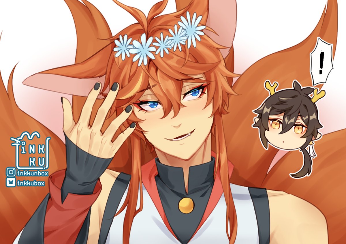 inkkubox's tweet photo. I have so much fun working with @eternityreach  in this Zhongchi bang. I always want to do something for these two and my dream came true! #zhongchi
Please check out the fic written by Xinmo too!
https://t.co/QvaL07pN3e https://t.co/zw9eKsEA92