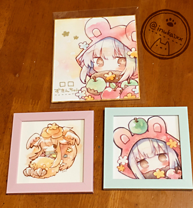 こちらは豆色紙以外のサイズの原画ですっ 