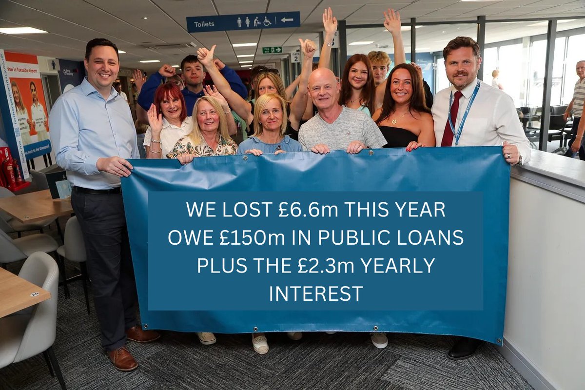 Hi🦀#BenHouchen🦀fans

An unusual display of honesty from the mayor at #TeessideAirport earlier today, after trying to sneak the airport accounts out on Xmas Eve

The losses are taking off!🤣

#Teesside