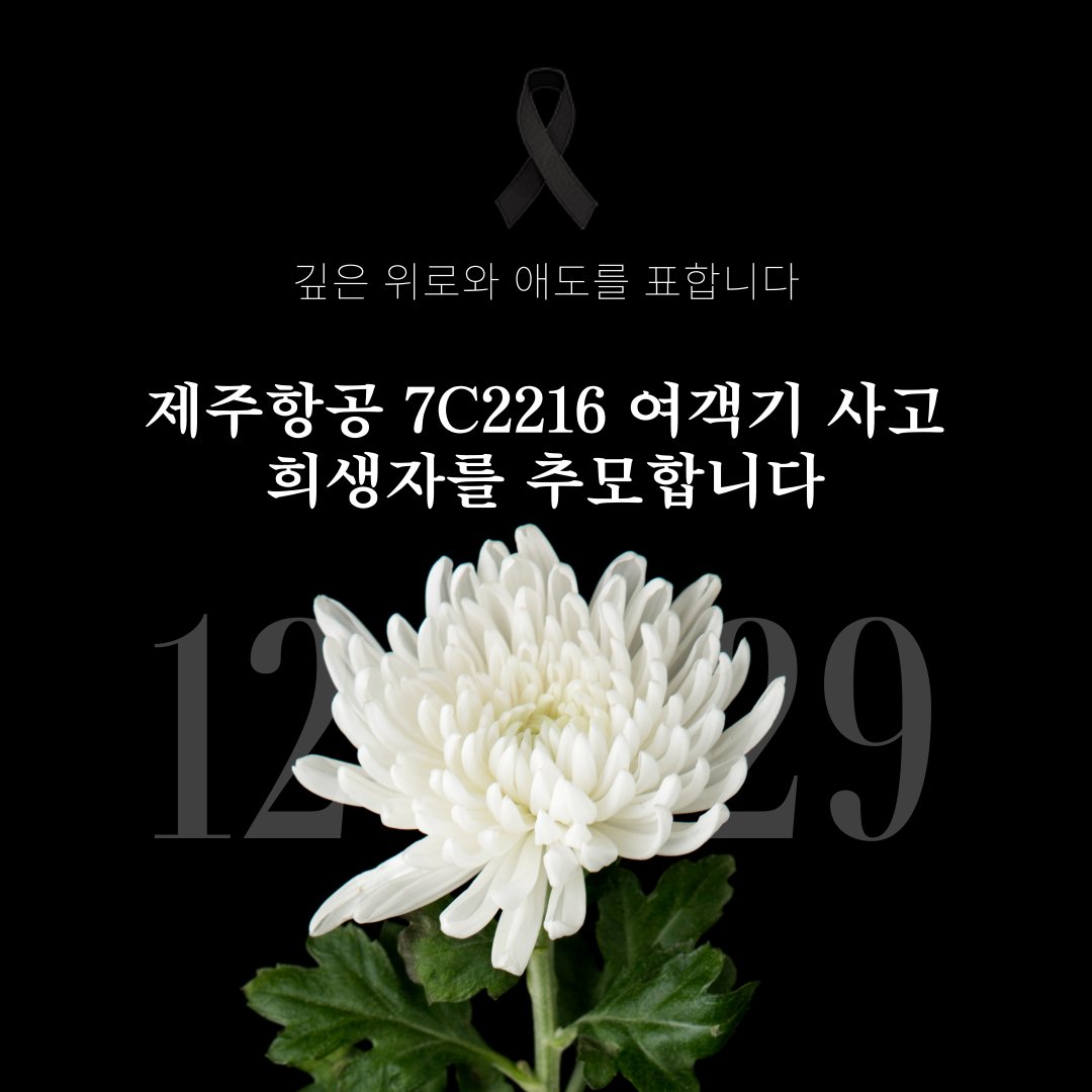 jongmanideul's tweet image. 아직도 카톡방에 무안공항사고 추모사진이 많이 돌고 있어서 따로 만들었습니다. 많은 공유 부탁드립니다. 제주항공사고 희생자분들을 추모합니다.