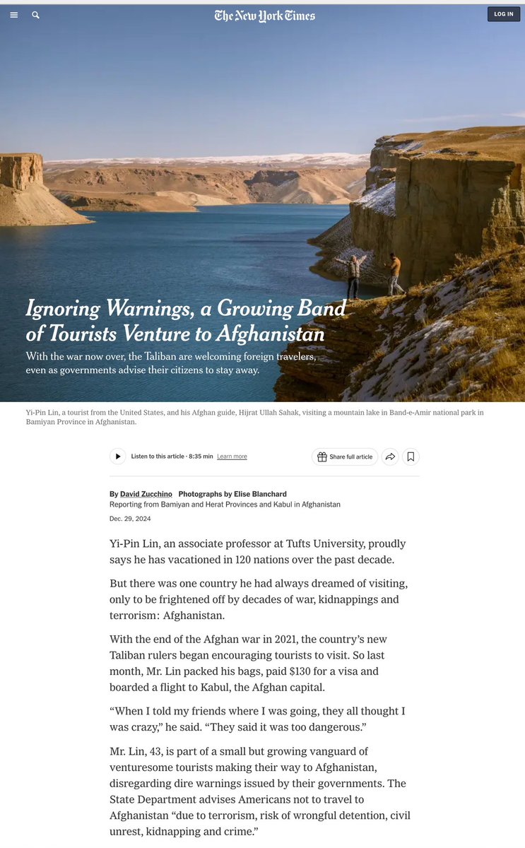 India vs Afghanistan on their diverging tourism strategies…. 🤷🏽‍♂️🤷🏽‍♂️🤷🏽‍♂️🤷🏽‍♂️

But seriously, unless India focuses on quality of life for locals, no marketing ever will do the job, as we have seen from the racism against Indians/idea of India last few days here on this platform.