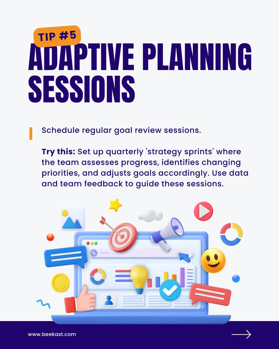 Final #tip to start the year off right: Schedule regular #goal review sessions. 💪