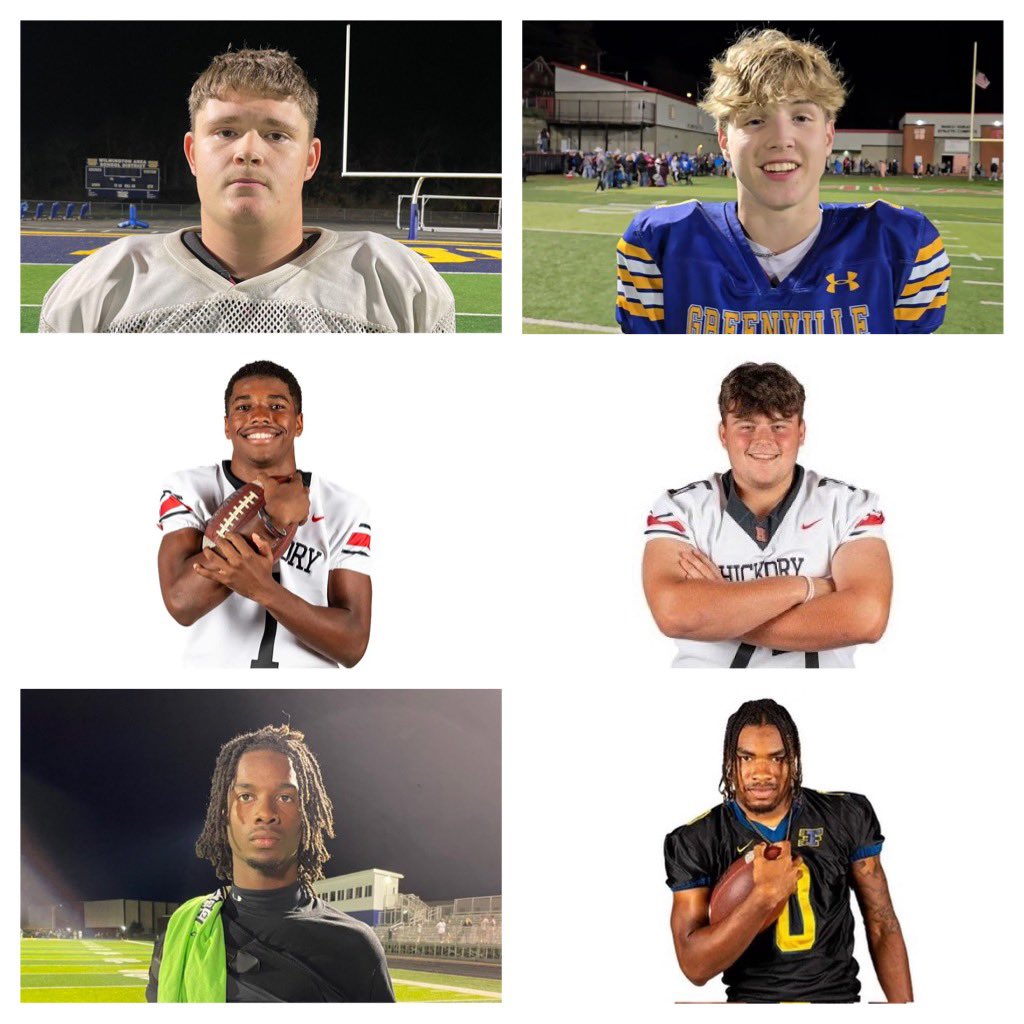 ONE MORE TIME:
Congratulations to the 6 locals who made the 2024 PA Writers All-State Football Team!
Jacob Coulter-Wilmington
Justin Schell-Greenville 
Jadon Phillips-Hickory
Luke Lewis-Hickory
Juelz Johnson-Farrell
Julius Phillips-Farrell 
<a href="/NW_Hounds_FB/">Wilmington Area High School Football</a> <a href="/peguesAmp/">Amp Pegues HC/Athletic Director Farrell high</a> <a href="/HSD_Athletics/">HSD Athletics</a>