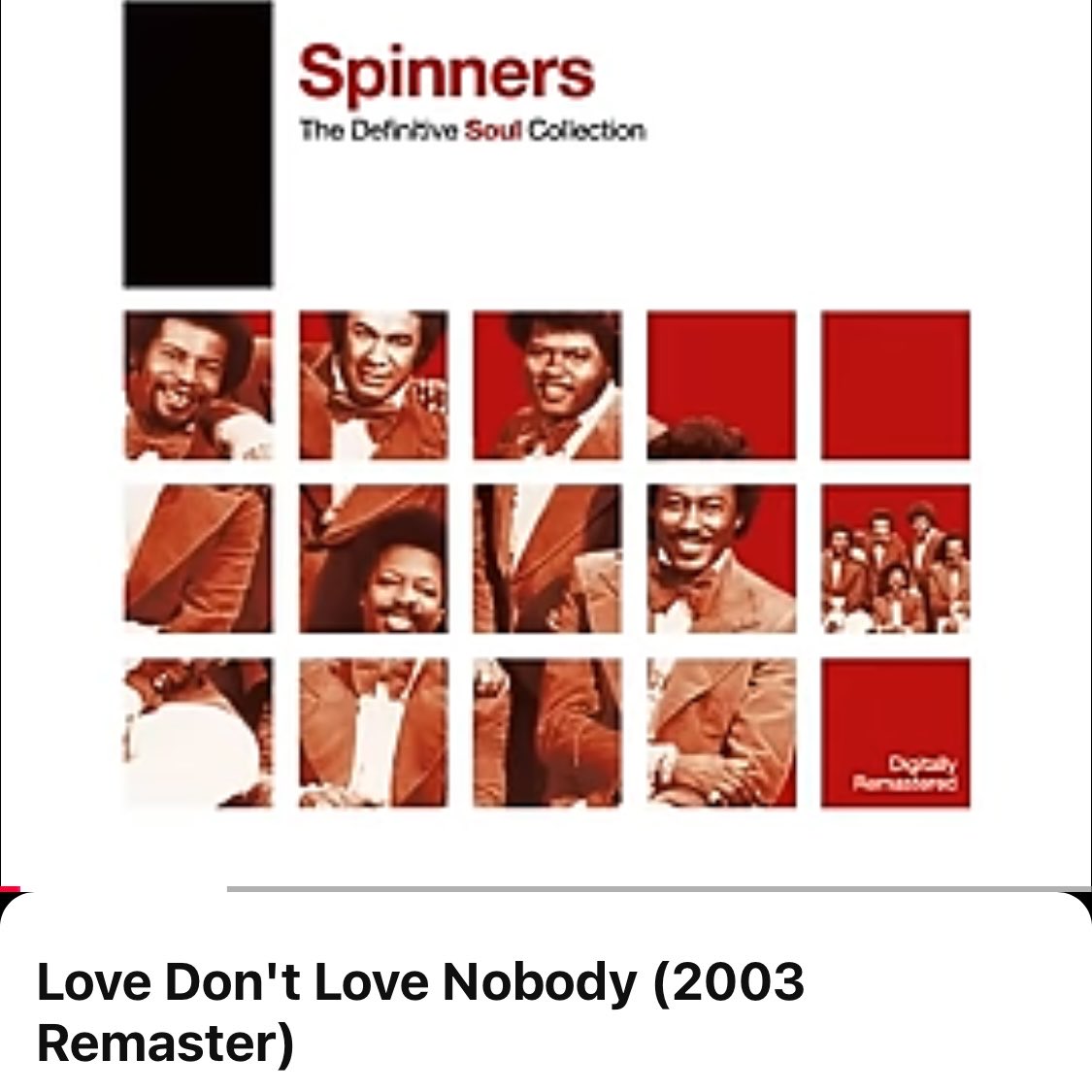 G30Linezz's tweet photo. @w_terrence Spinners— “Love Don’t Love Nobody” — basically “End of the Road” (Boyz2Men) was based on this :-)  https://t.co/H8YMSEWjYh https://t.co/3c0G65Wfn0