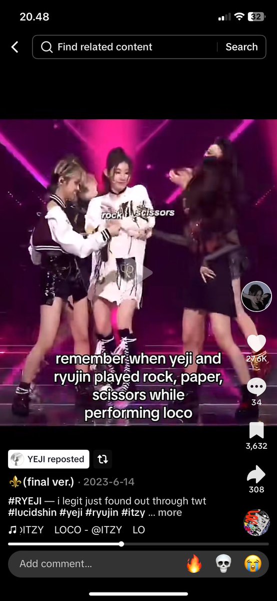 ryujinbdg48's tweet photo. How to beat ITZY in rock paper scissors game 

A thread

1. Ryujin : she ALWAYS do rock first, make sure to beat it with paper https://t.co/AozLYY5nFD