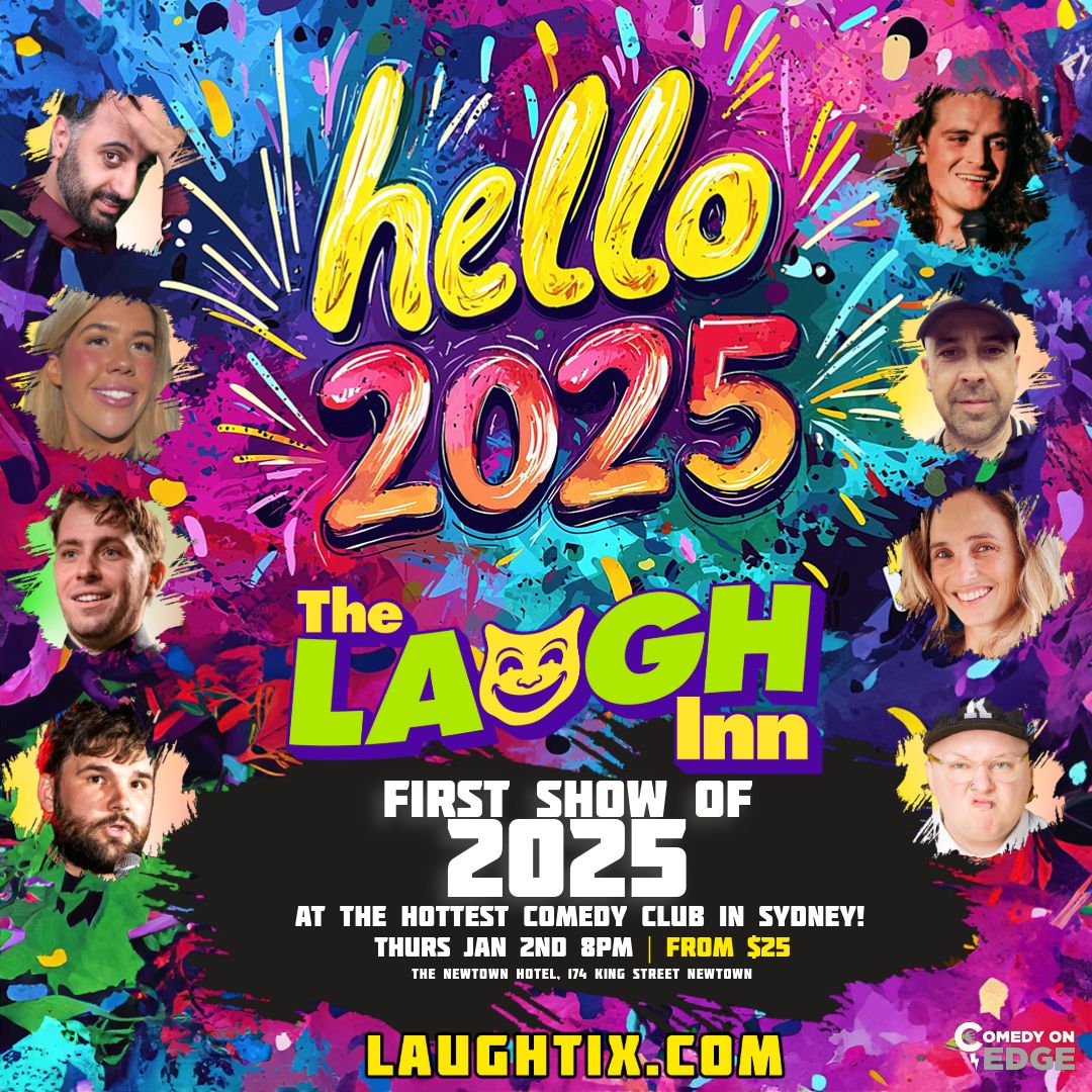 First show of 2025 this Thursday!
THURSDAY JAN 2nd 8pm

 Come have a laugh with us!

 #SydneyComedy #Newtown #innerwest #SydneyThingsToDo #sydneywednesday #sydneyexperience #comedy #standup #comedian #sydney #sydneyevents #sydneyparties #sydney2025 #2025events