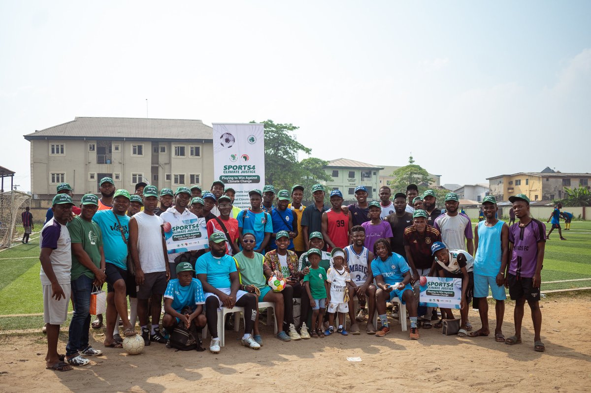 ClimateWed's tweet photo. ⚽️We are taking a significant step towards fostering a climate-smart generation across Africa. We strategically leverage various sports ⚽️activities to create awareness and drive advocacy regarding climate change. Read More: https://t.co/x92kNuzEX6 #AACJProject #AACJInAction ⚽️ https://t.co/R2uccr8qwA