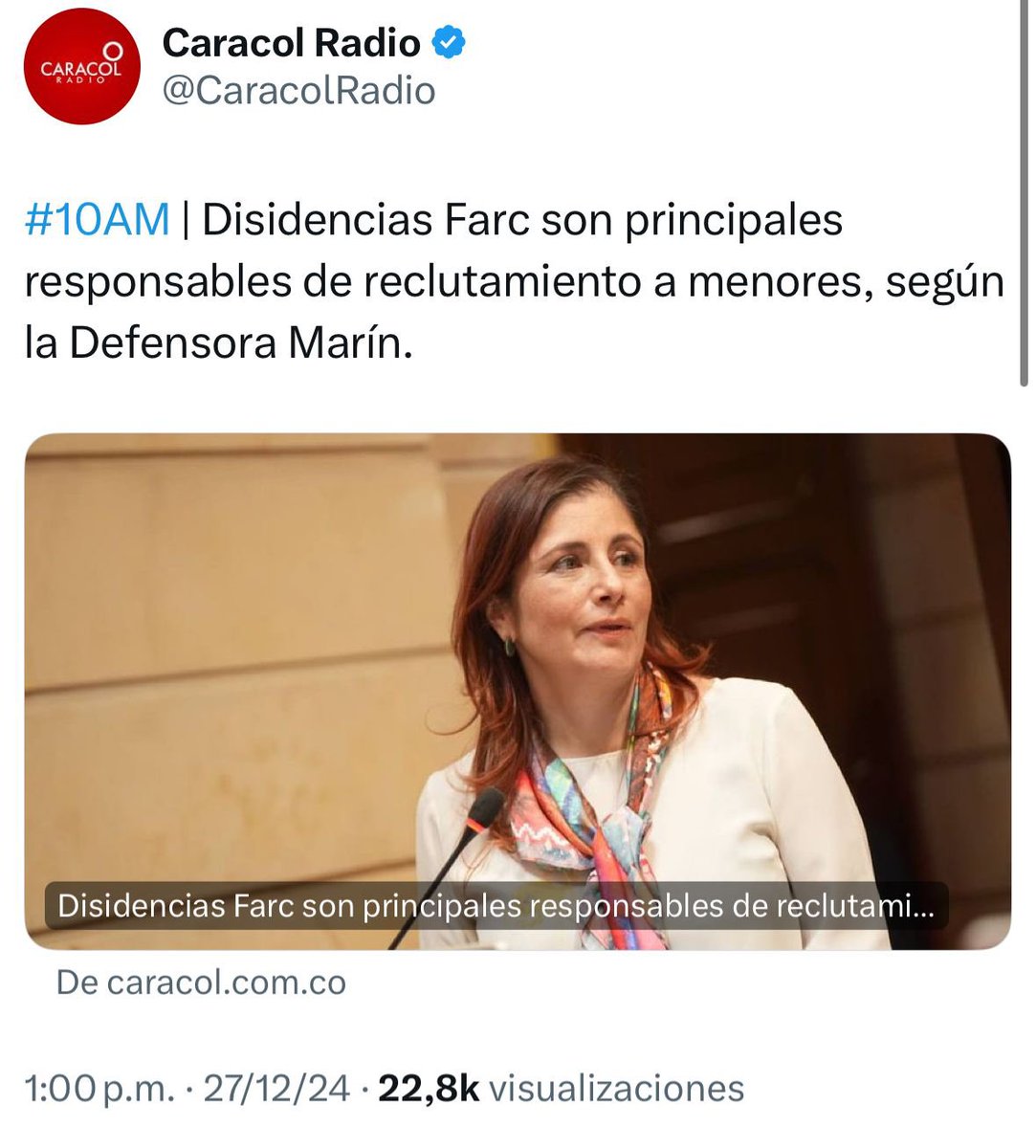 MariaFdaCabal's tweet photo. ¿Cuál será su respuesta Petro? Convertirlos en “gestores de paz? 

No actuar contra los terroristas que matan, secuestran, extorsionan y violan es delictivo. https://t.co/tTZa1Vpr47