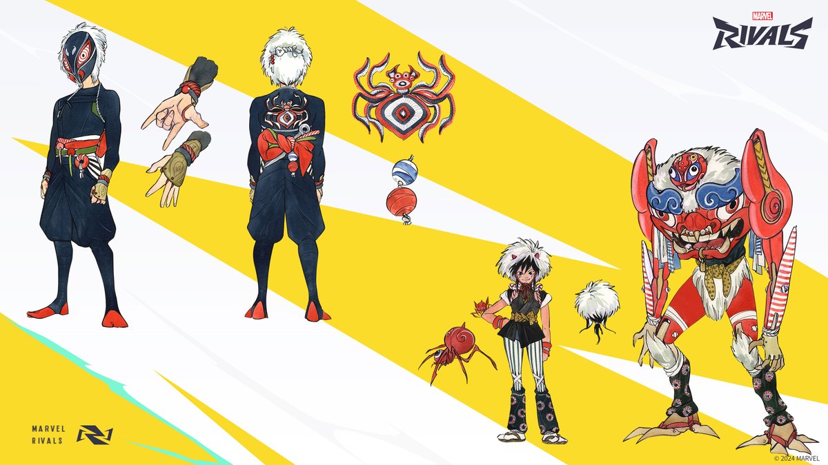 MRivalsUpdates's tweet photo. Here's another look at upcoming skins for Spider-Man and Peni Parker, designed by acclaimed artist Peach Momoko.

[VIA: @MarvelRivals] https://t.co/dBxvydW1yF