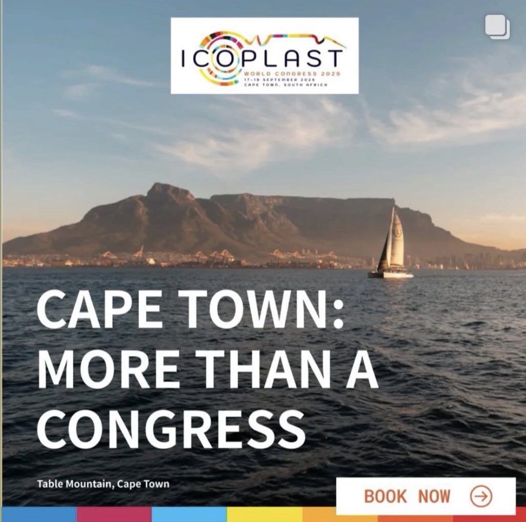 Get ready for the 3rd. ICOPLAST World Congress Cape Town 2025
Link 👇

icoplast2025capetown.com