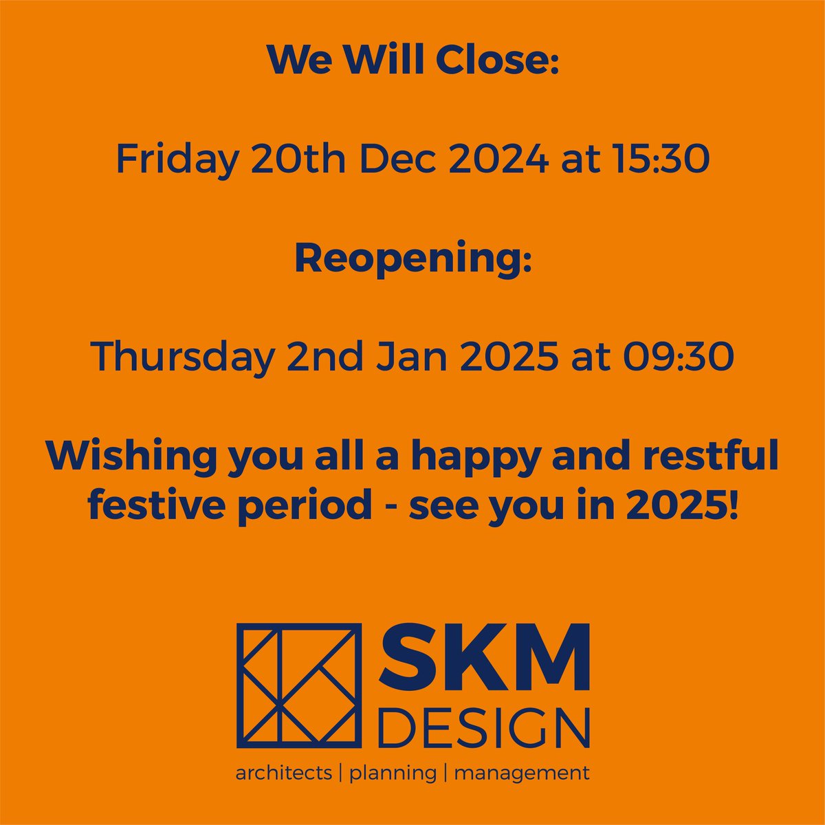 Out of office, back on 2nd Jan! Hope you’re having a wonderful break. #Christmas #Christmas2024 #NewYear #christmasbreak #closed #ChristmasTree