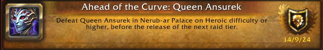 woottodoo's tweet photo. Are you still missing Ahead of the Curve achievement for this season in World of Warcraft? I am making groups every single day on stream to help people get their achievement, all that is needed 605 ilvl and done Ansurek on Normal, enchants/flask + discord (only for listening) https://t.co/iX5mMcLAp3