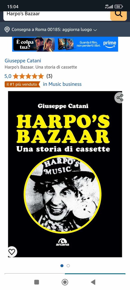 "Harpo's Bazaar, una storia di cassette" è al primo posto dei libri più venduti su A**** nella categoria "Music Business"! #musica #music #libridaleggere #libro #libri <a href="/ArcanaEdizioni/">Arcana Edizioni</a>