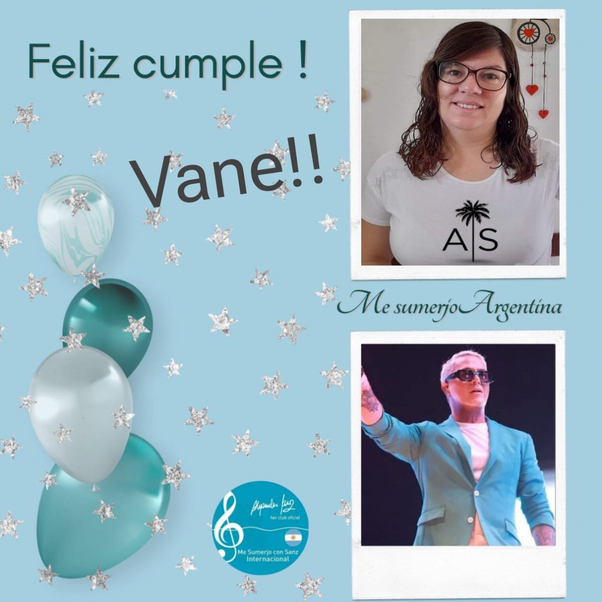 Hoy cumple Vane!!! 🎂🎂🎂🎂🥰🥰nuestra querida costeña bonaerense siempre lista trabajando  con la mejor energía para el club! Se merece que pases por su buzón🥰 😍 <a href="/AlejandroSanz/">Alejandro Sanz</a> ella espera tu saludito con mucho amor 🙏❤️❤️ <a href="/Vanesa55815906/">Vanesa sumergida en sanz!!!</a>