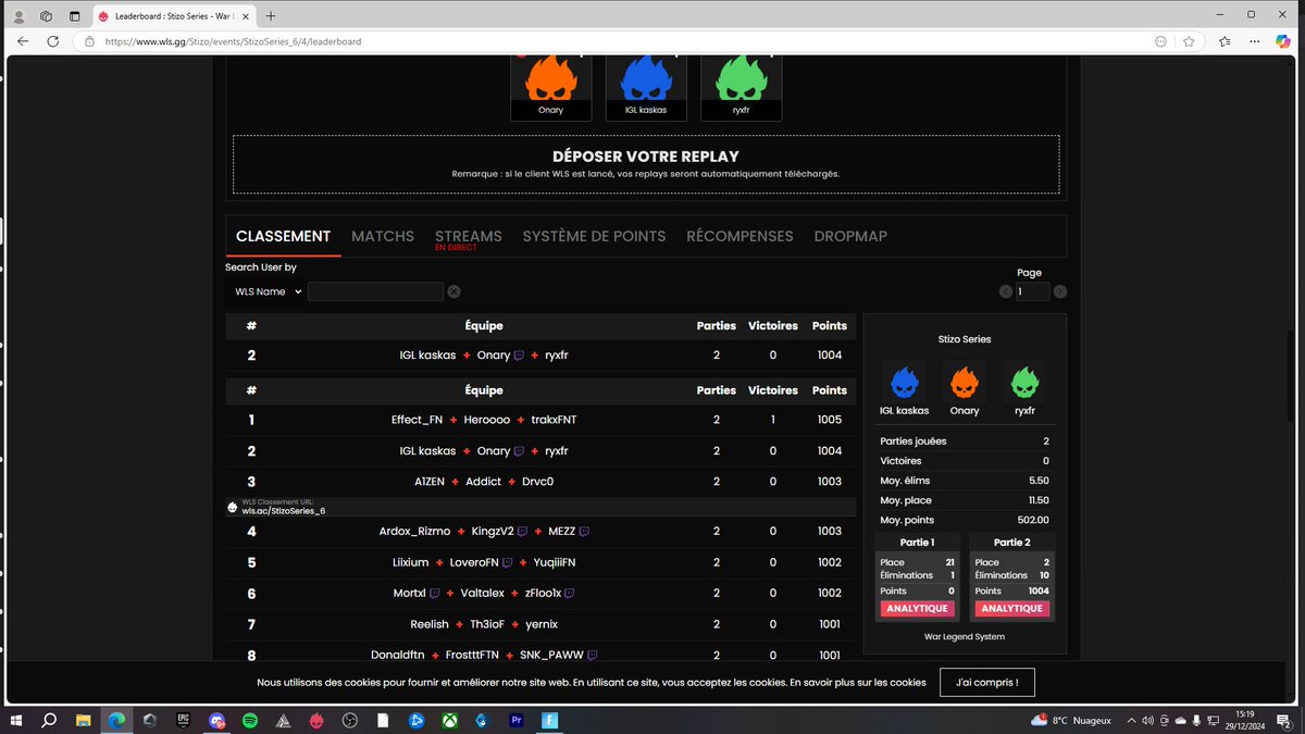 Qual <a href="/Stizo_officiel/">GW Stizo 🌪️</a> Final W/<a href="/OnaryFN/">K13 Onary</a> @worzy7 🔥

#TWHonTop