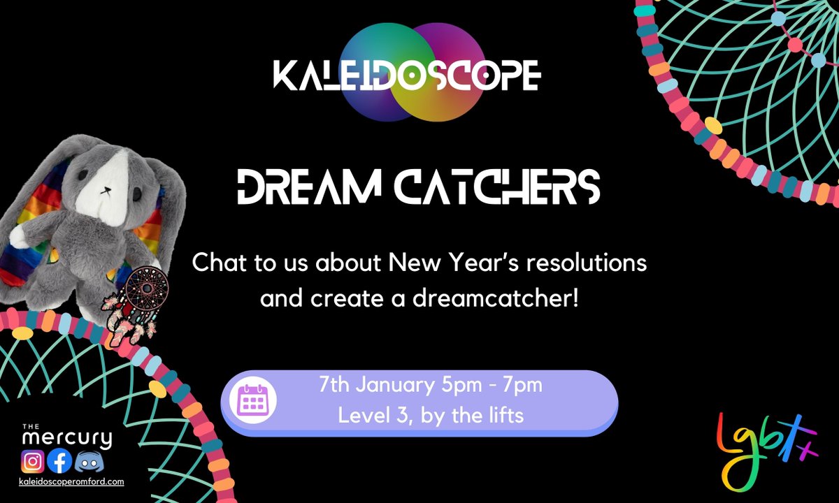 Kaleidoscope is a free safe space for young LGBTQ+ people in Havering, for more information visit kaleidoscope.romford.com

#lesbian #gay #trans #romford #havering #social #queer #crafts #free