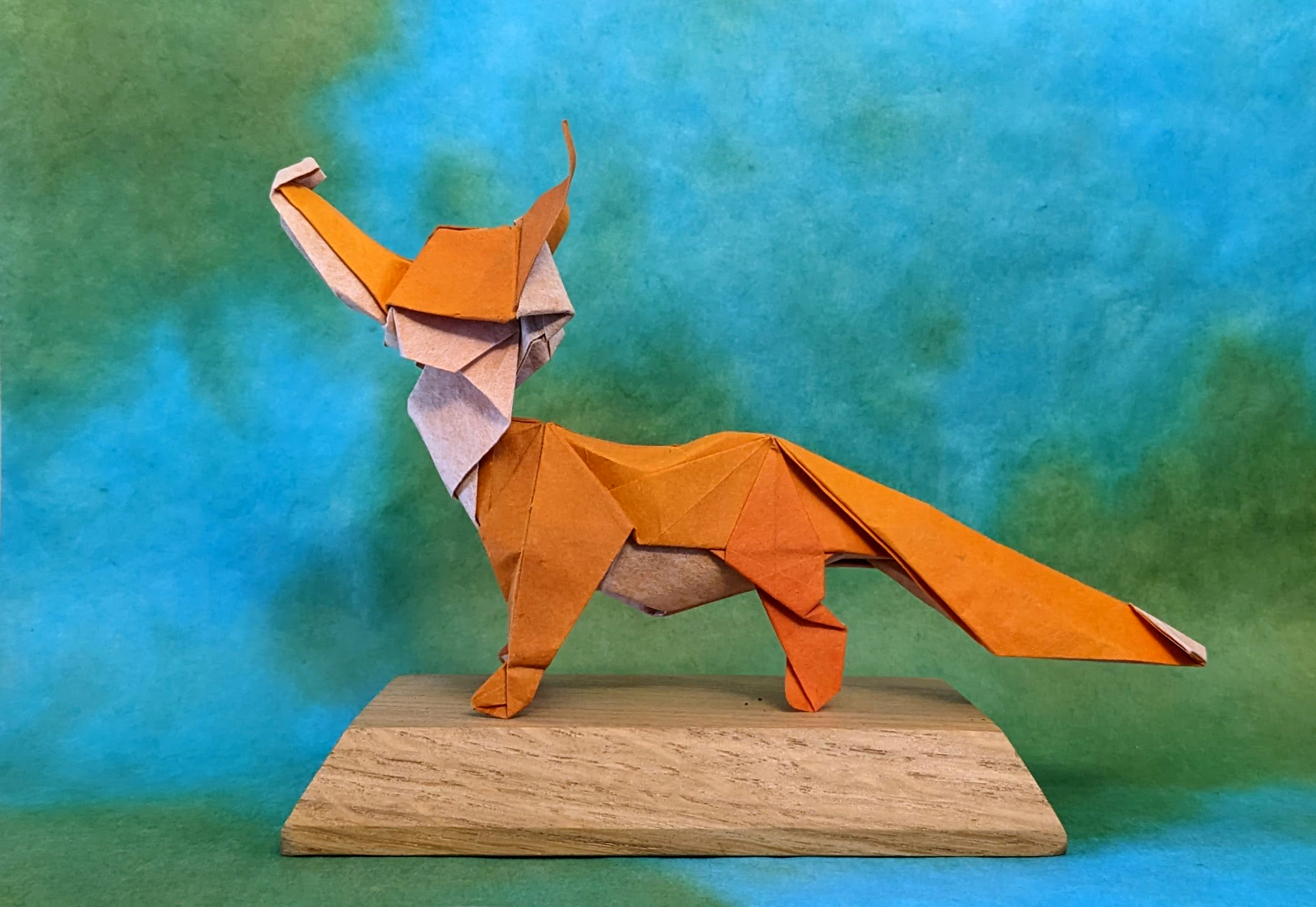 青い炎と猫、和紙34cm×24,8cm,墨 COLLABO 4 - TONO&LIMS