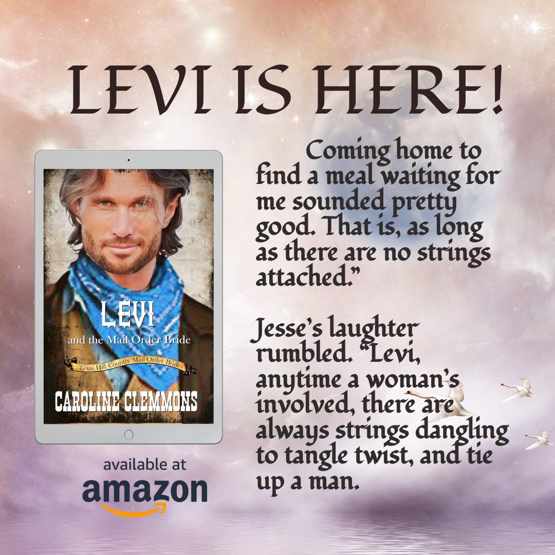 Levi is available now.  Maeve won’t marry the man who sent for her as a mail-order bride.  What will she do now and what will Levi do to help her? amazon.com/dp/B0BZDT6Q1J