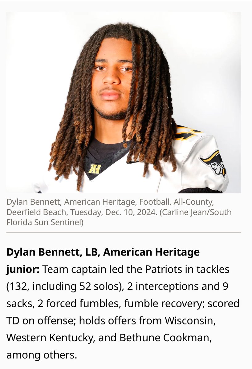Blessed to be first team all county. I am just getting started! #AGTG