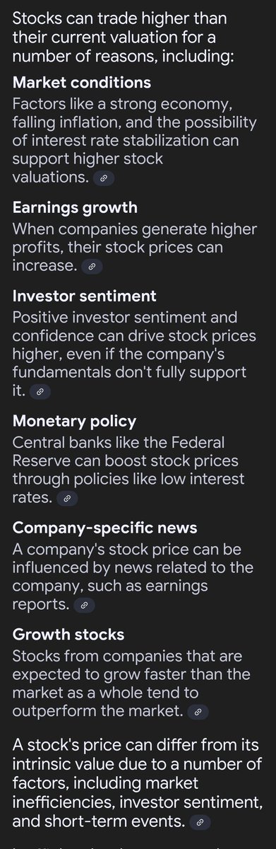 TheArchitect_GT's tweet image. I keep getting asked this question and the simple answer as to why stocks trade higher than their valuation can have many factors that contribute to this

Corrections will occur, should a stock not reach their over priced valuations

#StockValuations #Stocks
$KULR

Some reasons⤵️