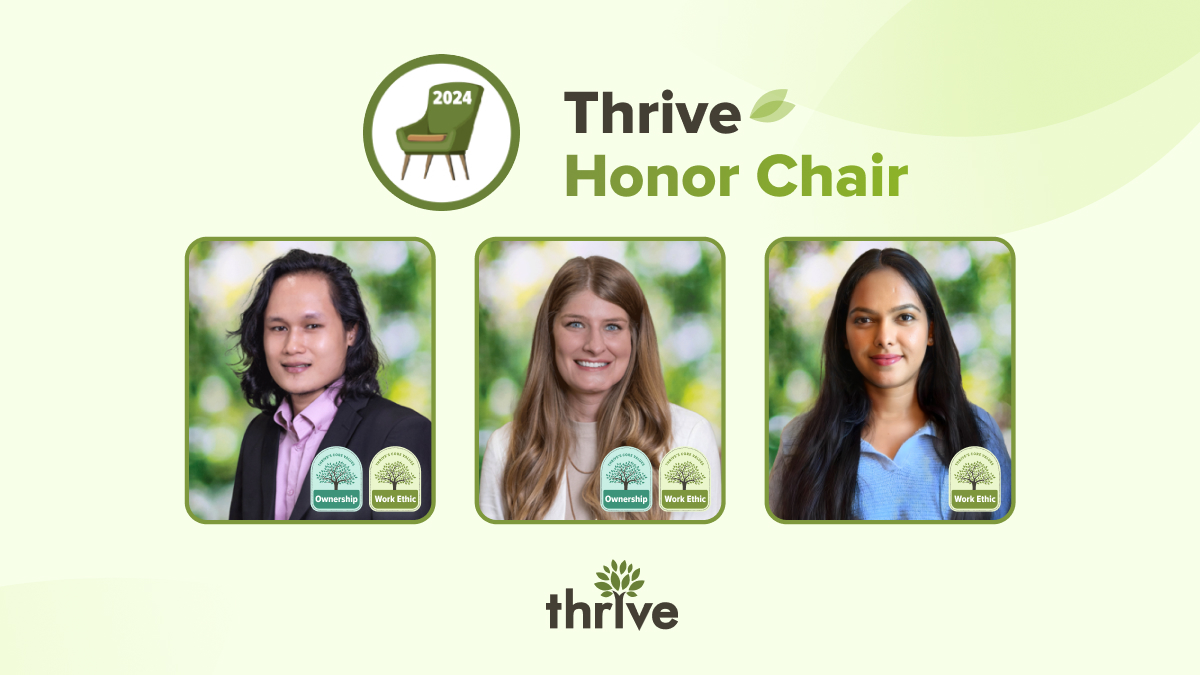 A standing ovation for our December honor chair recipients! 🌟

👏 Marlou 
👏 Angela
👏 Rasika

You inspire us to dream bigger, do better and make a difference every day. KEEP IT UP!