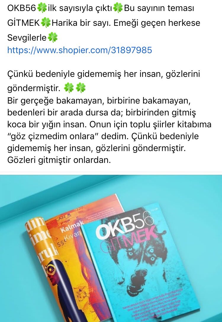 OKB56 dergisi ilk sayı ve gitmek temasıyla çıktı🍀