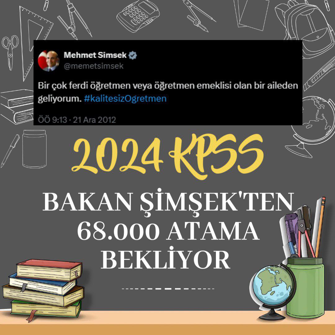 Hatice🇹🇷 (@__teacher__2024) on Twitter photo Bizler atanmak istiyoruz. Atama takviminin açıklanmasını bekliyoruz.
<a href="/tcmeb/">Millî Eğitim Bakanlığı</a>
<a href="/RTErdogan/">Recep Tayyip Erdoğan</a>
<a href="/memetsimsek/">Mehmet Simsek</a>
<a href="/HMBakanligi/">T.C. Hazine ve Maliye Bakanlığı</a>
<a href="/Yusuf__Tekin/">Yusuf Tekin</a>
<a href="/aerdemcantimur/">Abdullah Erdem Cantimur</a>
<a href="/ilhan_hatipoglu/">Dr. İ. İlhan Hatipoglu</a>
#MaliyedenYeniYıla68bin Bizler atanmak istiyoruz. Atama takviminin açıklanmasını bekliyoruz.
<a href="/tcmeb/">Millî Eğitim Bakanlığı</a>
<a href="/RTErdogan/">Recep Tayyip Erdoğan</a>
<a href="/memetsimsek/">Mehmet Simsek</a>
<a href="/HMBakanligi/">T.C. Hazine ve Maliye Bakanlığı</a>
<a href="/Yusuf__Tekin/">Yusuf Tekin</a>
<a href="/aerdemcantimur/">Abdullah Erdem Cantimur</a>
<a href="/ilhan_hatipoglu/">Dr. İ. İlhan Hatipoglu</a>
#MaliyedenYeniYıla68bin