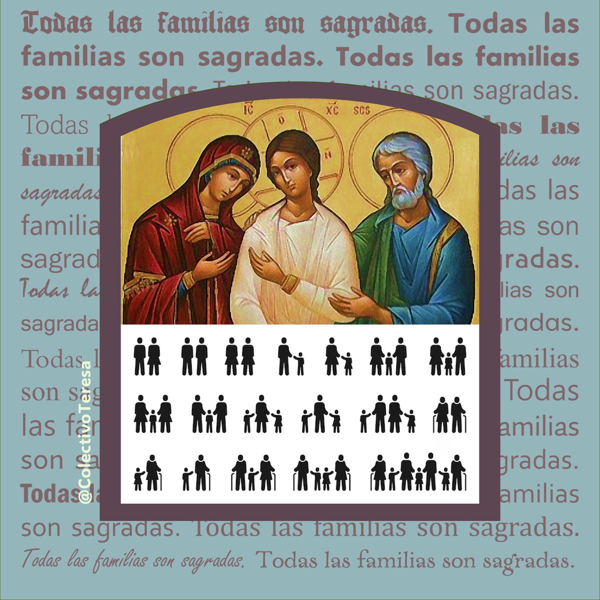 ColectivoTeresa's tweet photo. 🔴 Domingo de la Sagrada Familia.
.
.
.
 #HazloALoTeresa 
#ColectivoTeresa10años
#InTERESArte
#ColectivoTeresa
#InTERESAnte
#sagradafamilia https://t.co/Zreq5vsMY2