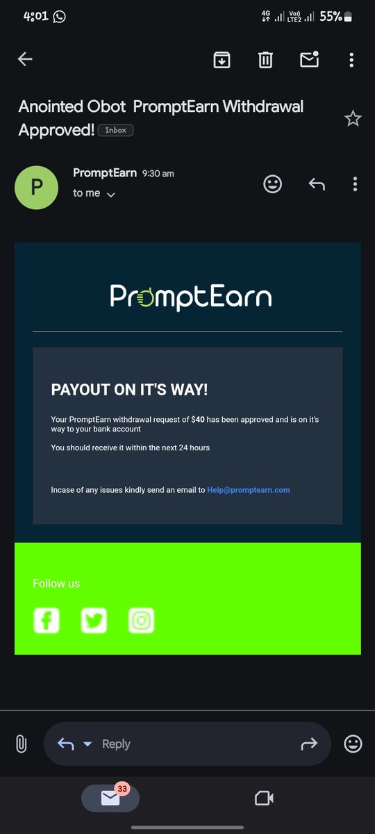 xmanointed's tweet photo. JUST GOT PAID! 

Happy last Sunday of the year❤️🙏

I'm thrilled to announce that  I got paid ₦40,000 from @promptearn

You too can get results like this, by getting started today ✅

Huge thanks to @promptearn  for this amazing opportunity! https://t.co/DDvfc74EI7