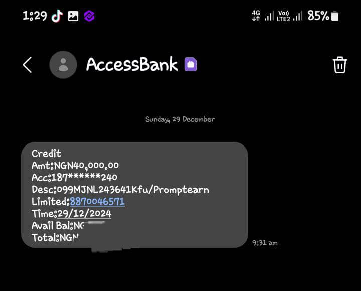xmanointed's tweet photo. JUST GOT PAID! 

Happy last Sunday of the year❤️🙏

I'm thrilled to announce that  I got paid ₦40,000 from @promptearn

You too can get results like this, by getting started today ✅

Huge thanks to @promptearn  for this amazing opportunity! https://t.co/DDvfc74EI7