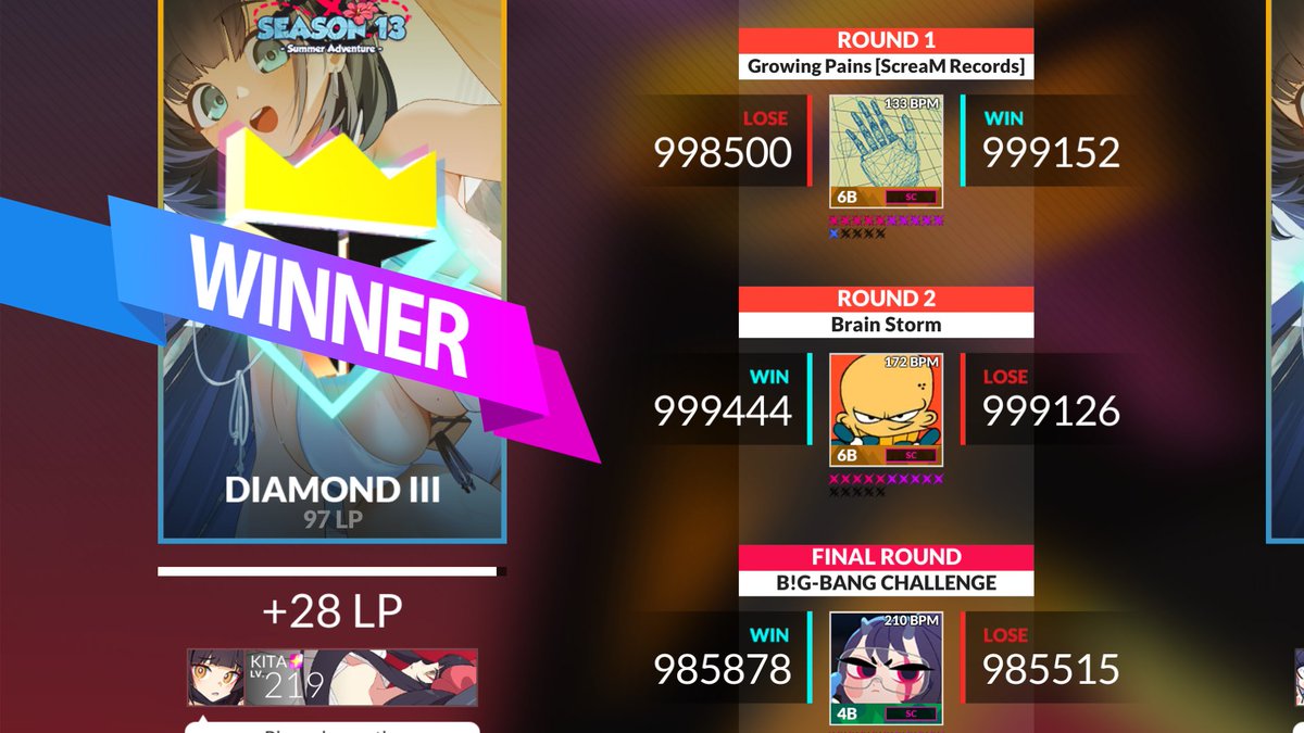 人生で一番厳しい対戦でした。2曲目初見