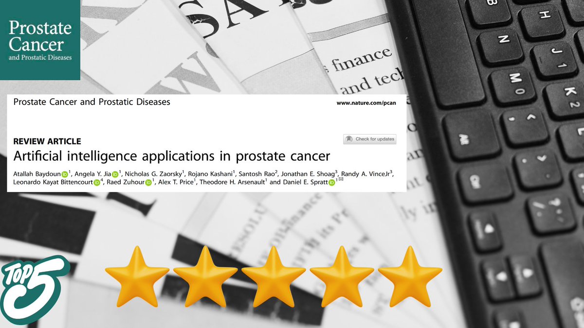 🌟 BREAKING: Top 5 Cited Article! 🌟

Our game-changing review on AI in Prostate Cancer is driving innovation in diagnosis, treatment, and personalized care! 🤖💡

🧐Discover why this paper is a must-read for the future of PCa management. 🚀
🔗 rdcu.be/d49mN