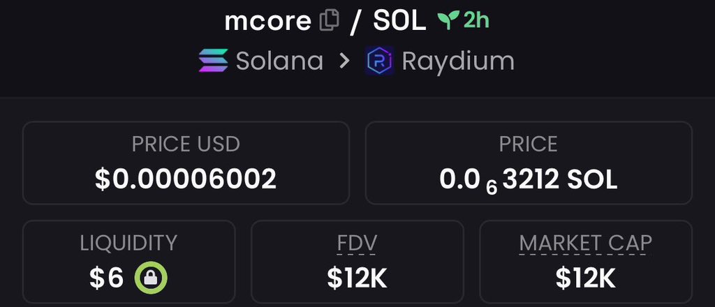 thamaestro0's tweet photo. Called $mcore at $12K Mcap in my private Tg.
#mcore #solana #memecoins https://t.co/YmdYCsOhLL