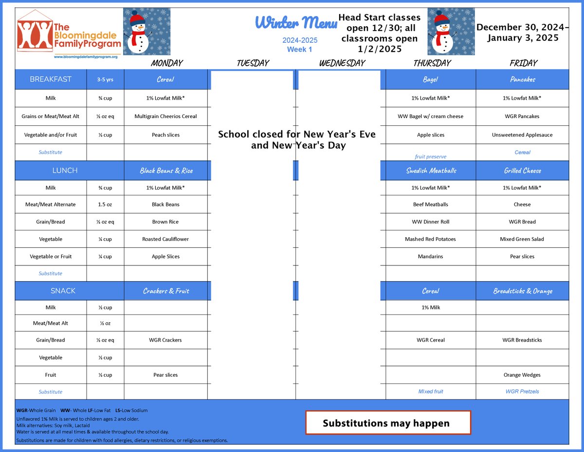 BloomingdaleFam's tweet photo. Bloomingdale families: the menus for next week are now available on our website:
https://t.co/oQDYt7EXPC
Familias de Bloomingdale: los menús para la próxima semana ya están disponibles en nuestro sitio web:
https://t.co/MWyeOXrUwJ https://t.co/4UD2MymO89