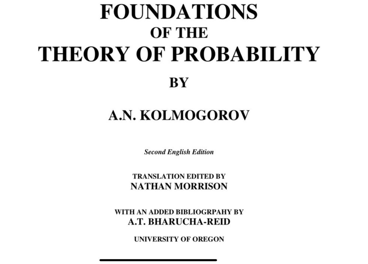 predict_addict's tweet image. More probability recommendations, this one is by the founder of the theory of probability itself. Short and sweet.

#probability