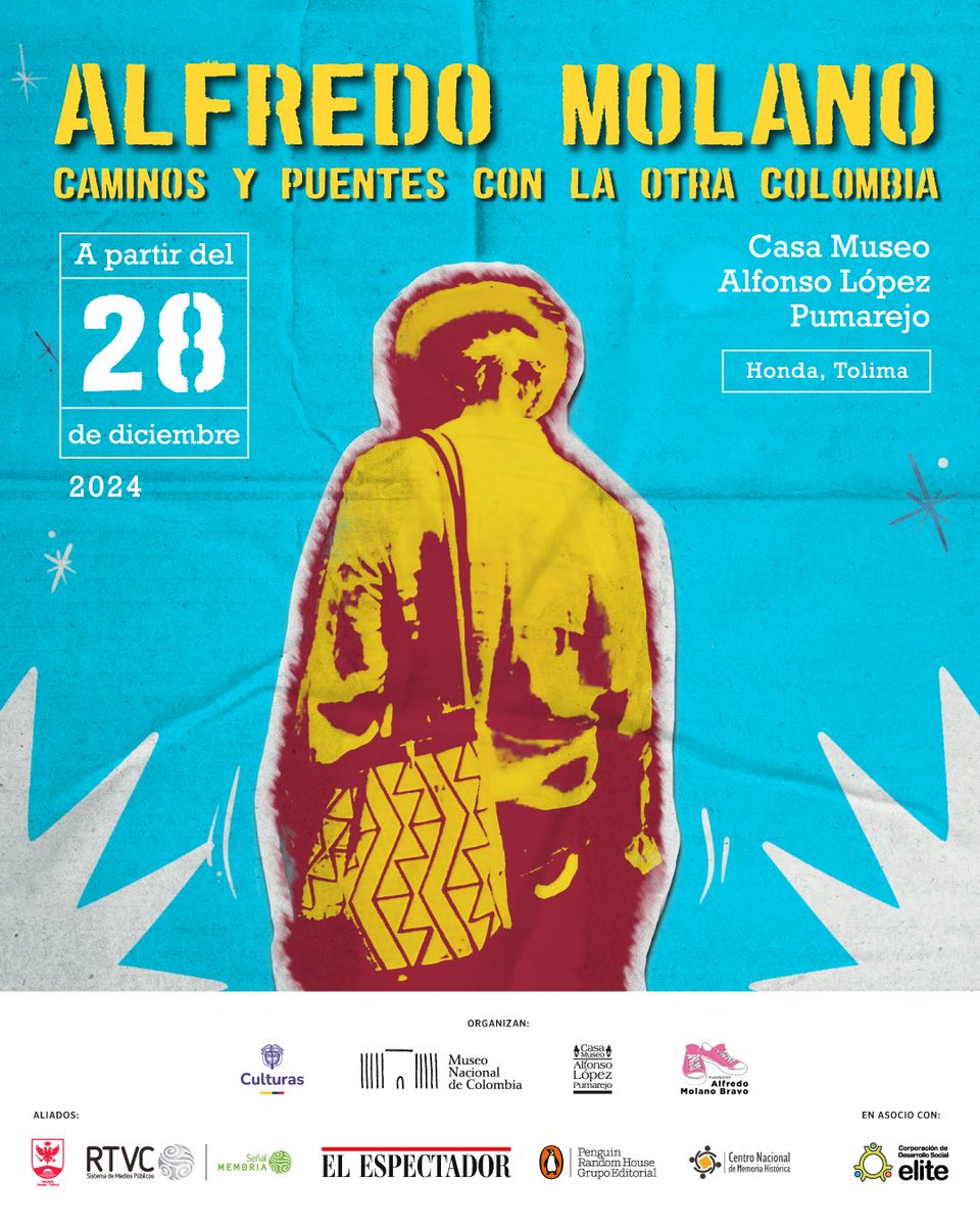 🌿 Alfredo Molano nos mostró caminos y construyó puentes hacia la otra Colombia, esa que merece ser escuchada. 

Desde el 28 de diciembre, te invitamos a recorrer su vida y obra en la exposición ‘Caminos y puentes con la otra Colombia’.