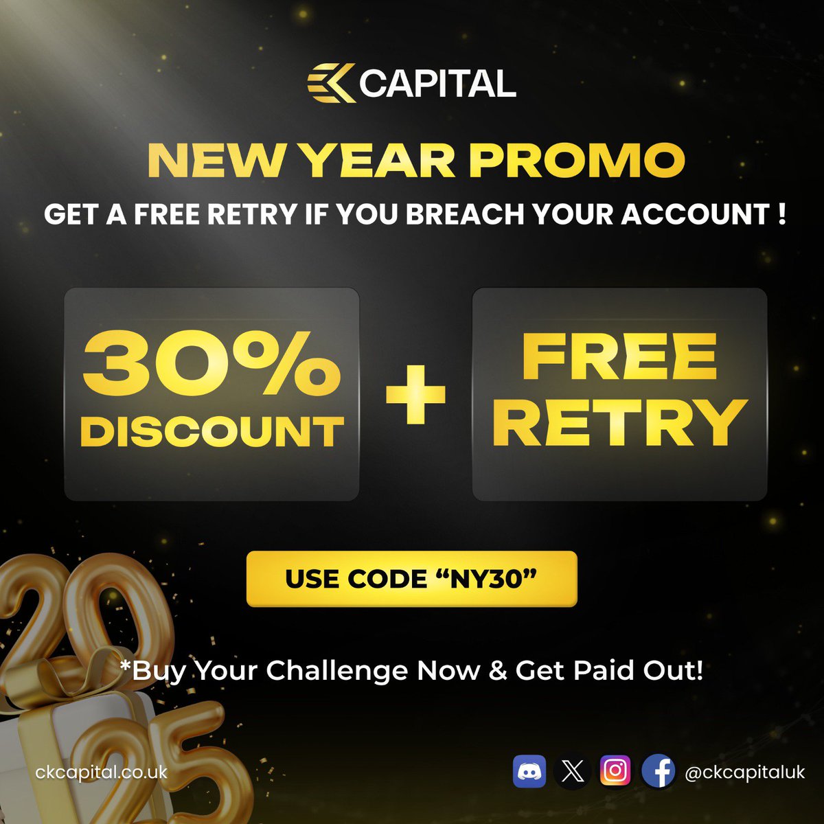 🚨10 X 50K CHALLENGES🎁

- FOLLOW <a href="/wannabechamp/">Dan Cheung</a> <a href="/ckcapitaluk/">ckcapital</a> 
- Subscribe to youtube youtu.be/Yn_D6UOGdoc
- comment below what your goals are for 2025 

1 Winner picked per day