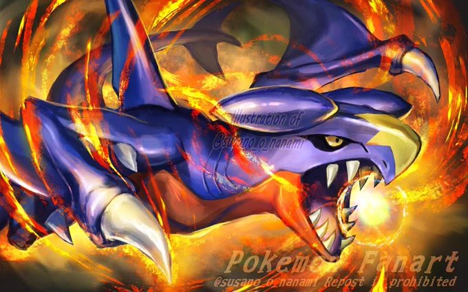 Garchomp#辰年なのでドラゴンを貼る #pokemonfanart 