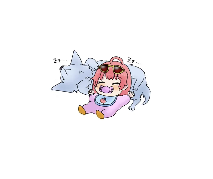 GODじゃなくてDOGってことかも、、眠い#みこなま 