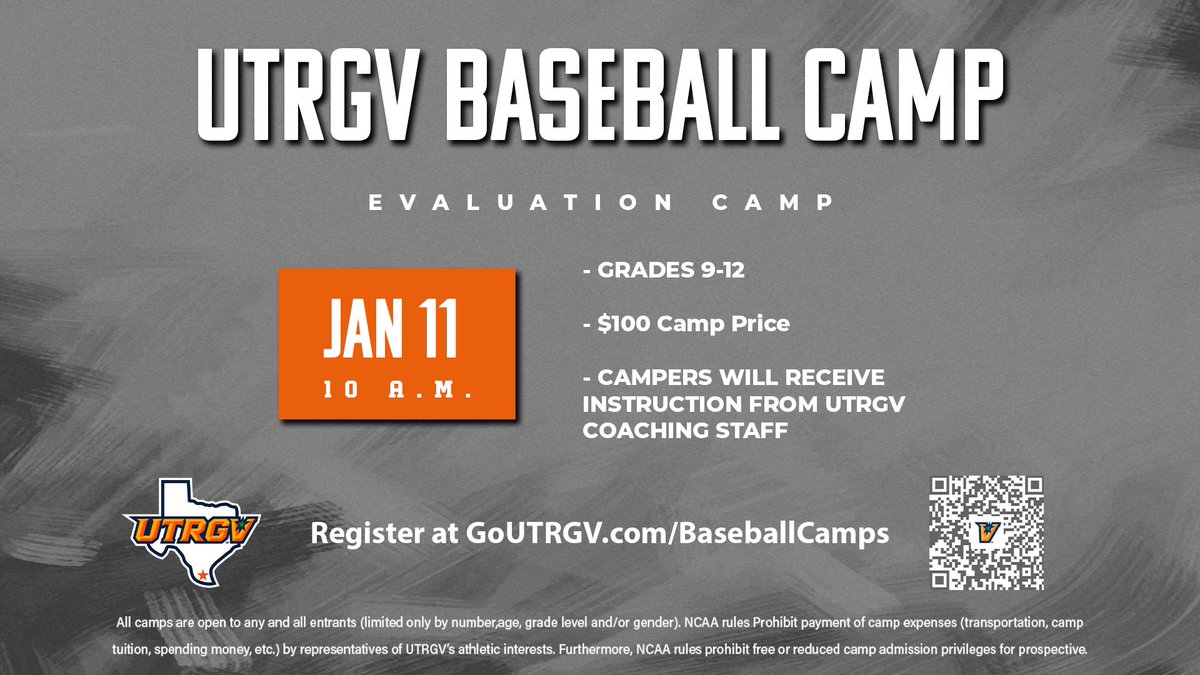 Ryan jackson⚾️ (@ryan_jackson20) on Twitter photo Join us on January 11th for our <a href="/UTRGVBaseball/">UTRGV Baseball</a> Evaluation Camp. Great opportunity to showcase your skills and check out our beautiful UTRGV Facilities. #RallyTheValley 
Sign up using link below. 
goutrgv.com/sports/2024/4/… Join us on January 11th for our <a href="/UTRGVBaseball/">UTRGV Baseball</a> Evaluation Camp. Great opportunity to showcase your skills and check out our beautiful UTRGV Facilities. #RallyTheValley 
Sign up using link below. 
goutrgv.com/sports/2024/4/…