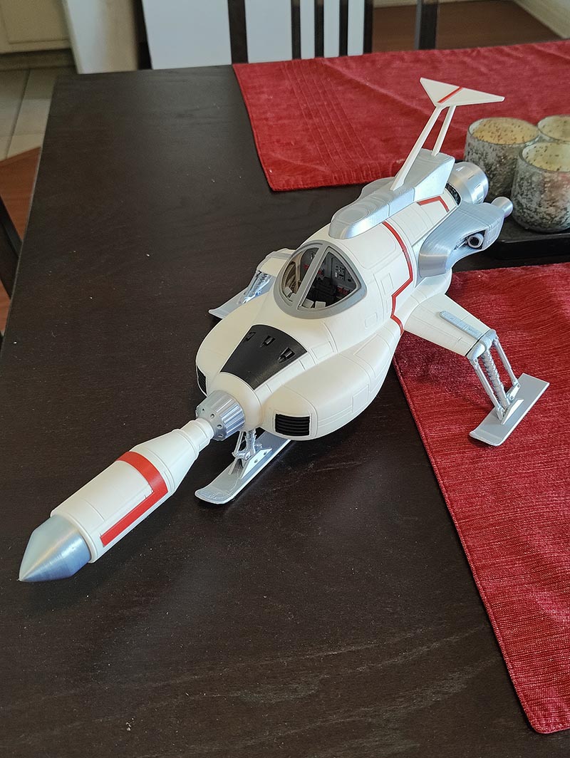 Gambody_com's tweet photo. Single-pilot, nuclear-missile-armed... it's the #SHADOInterceptor! Defending Earth from aliens in #GerryAnderson's #UFO TV series, this #SciFi icon lives on. Steven Simak's stunning #3DPrint proves its timeless appeal. STL files here:
https://t.co/RkpC7gkzw2 https://t.co/h8OqTEeIYu