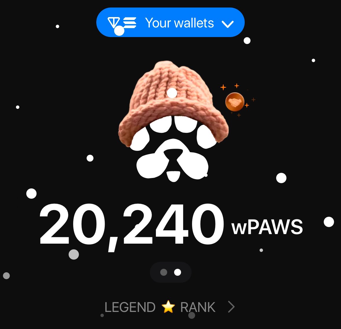 How much wPAWS have you got?! 🐾👀

I got 20k.