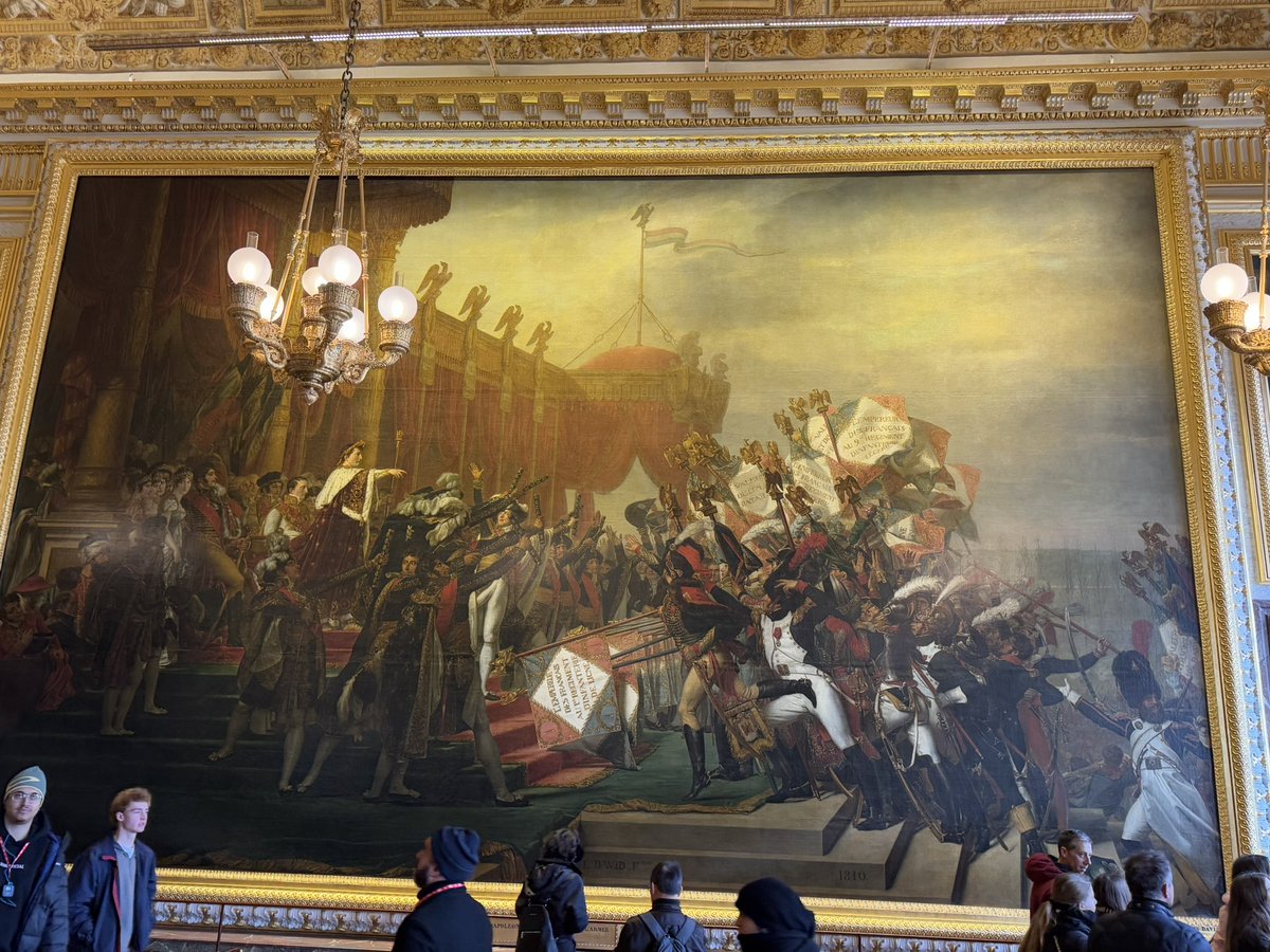 RickFerrell15's tweet photo. We toured the Palace of Versailles today. Our guide said it was built by Louis XIV, enjoyed by Louis XV, and paid for by Louis XVI - with his head. https://t.co/zPcd6EZw1y