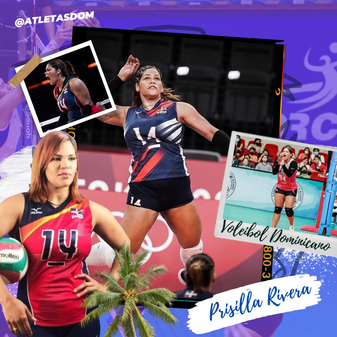 atletasdom's tweet photo. Hoy celebramos a la ex capitana🫡 de #LasReinasdelCaribe, Prisilla Rivera🏐🇩🇴 quien abrazó el voleibol como carrera por 20 años con la Selección, fue abanderada en #Tokyo2020 y 🥇🥈🥉 Centroamericana y Panamericana. ¡Feliz cumple🥳 a la #MVPris!⭐️ #PlatanoPower #OrgulloDominicano https://t.co/faHK5K0liQ