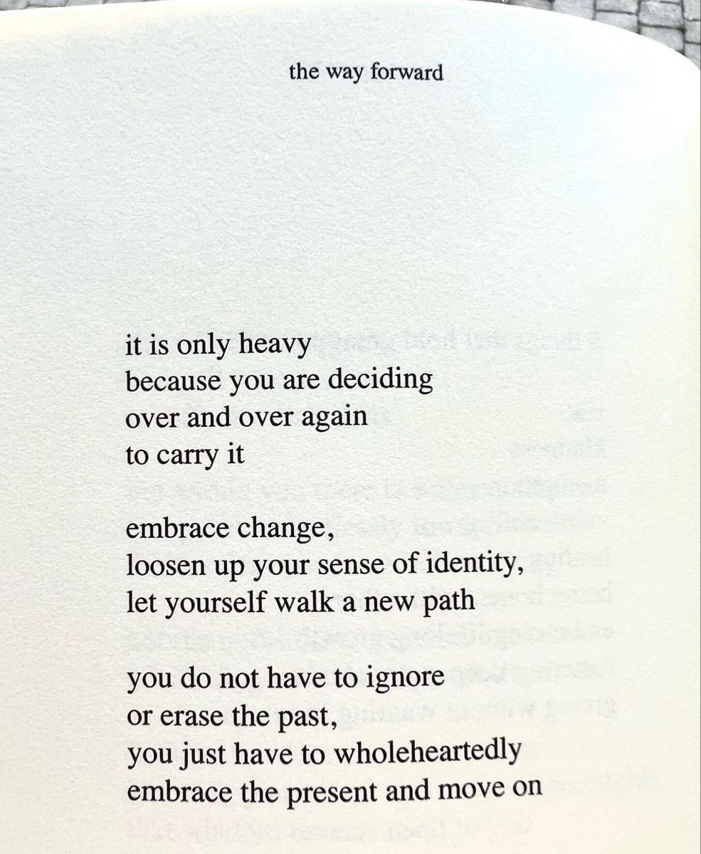 bookpoets's tweet photo. embrace the present and move on https://t.co/saPv3CrStN