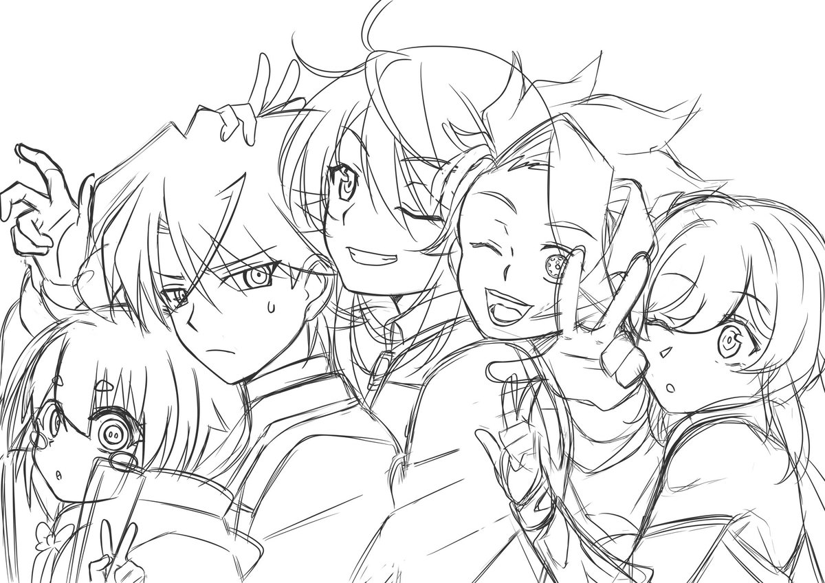 久々にデジタルで描いてて大苦戦中。
これから清書 